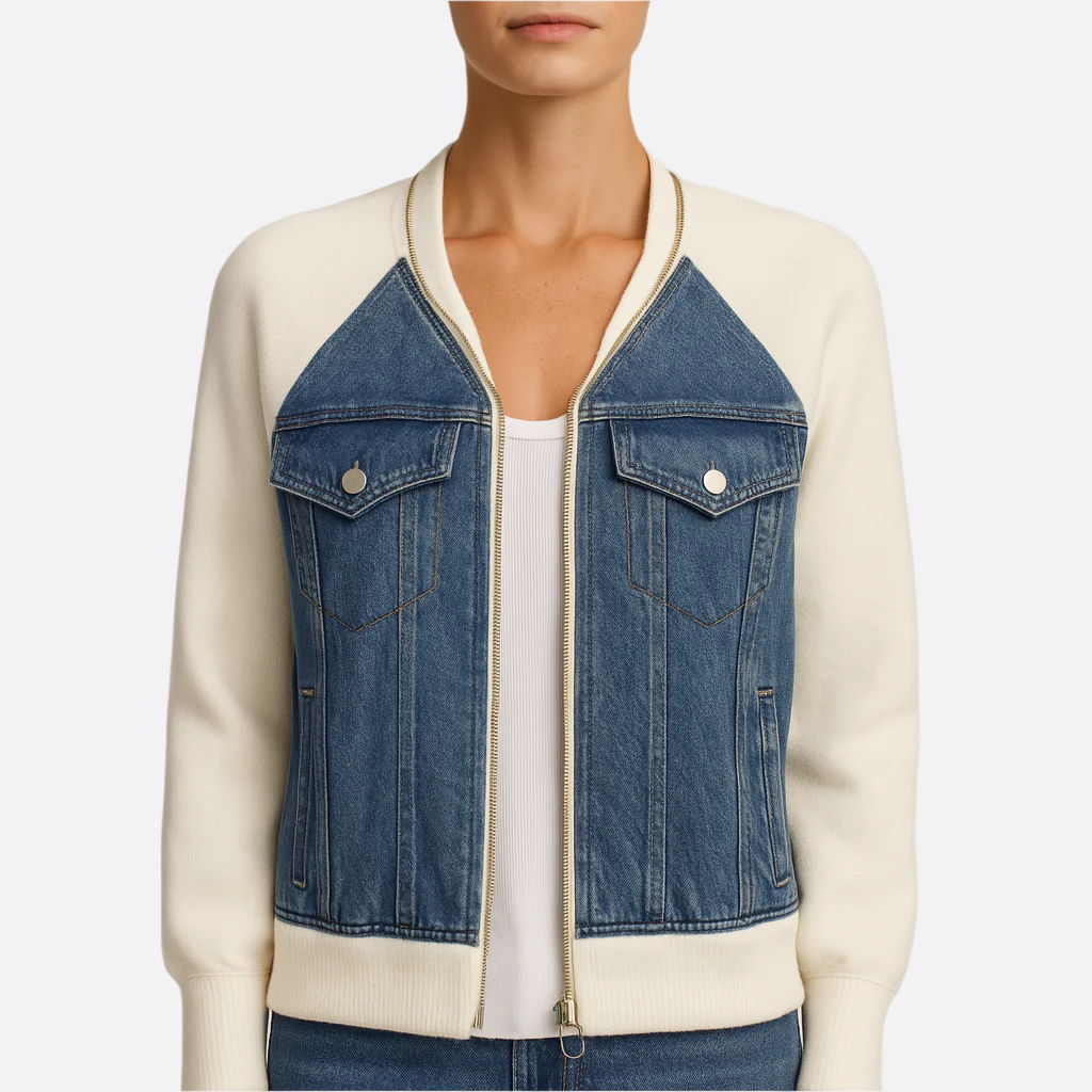 Damen - Trendige Jacke - Denim - Klassischer Stil - Vielseitig für jede Garderobe - Ideal für jeden Anlass