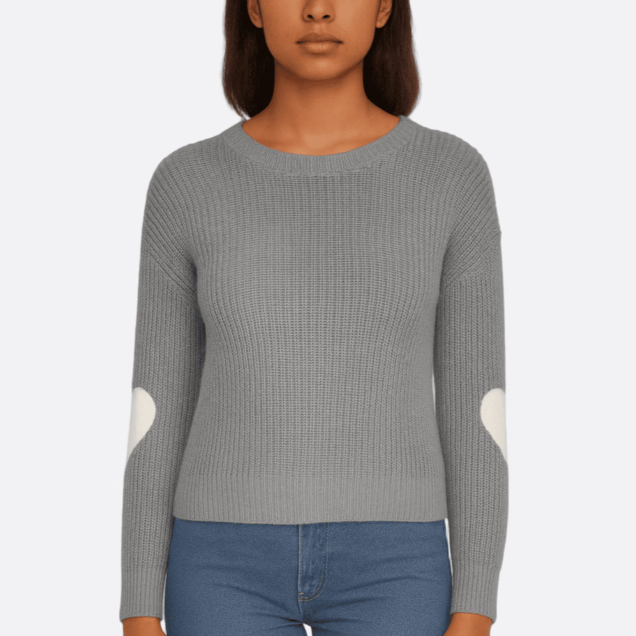 Damen - Trendiger Strickpullover - Einzigartiges Armdetail - Gemütliche & stylische Strickmode für jeden Anlass