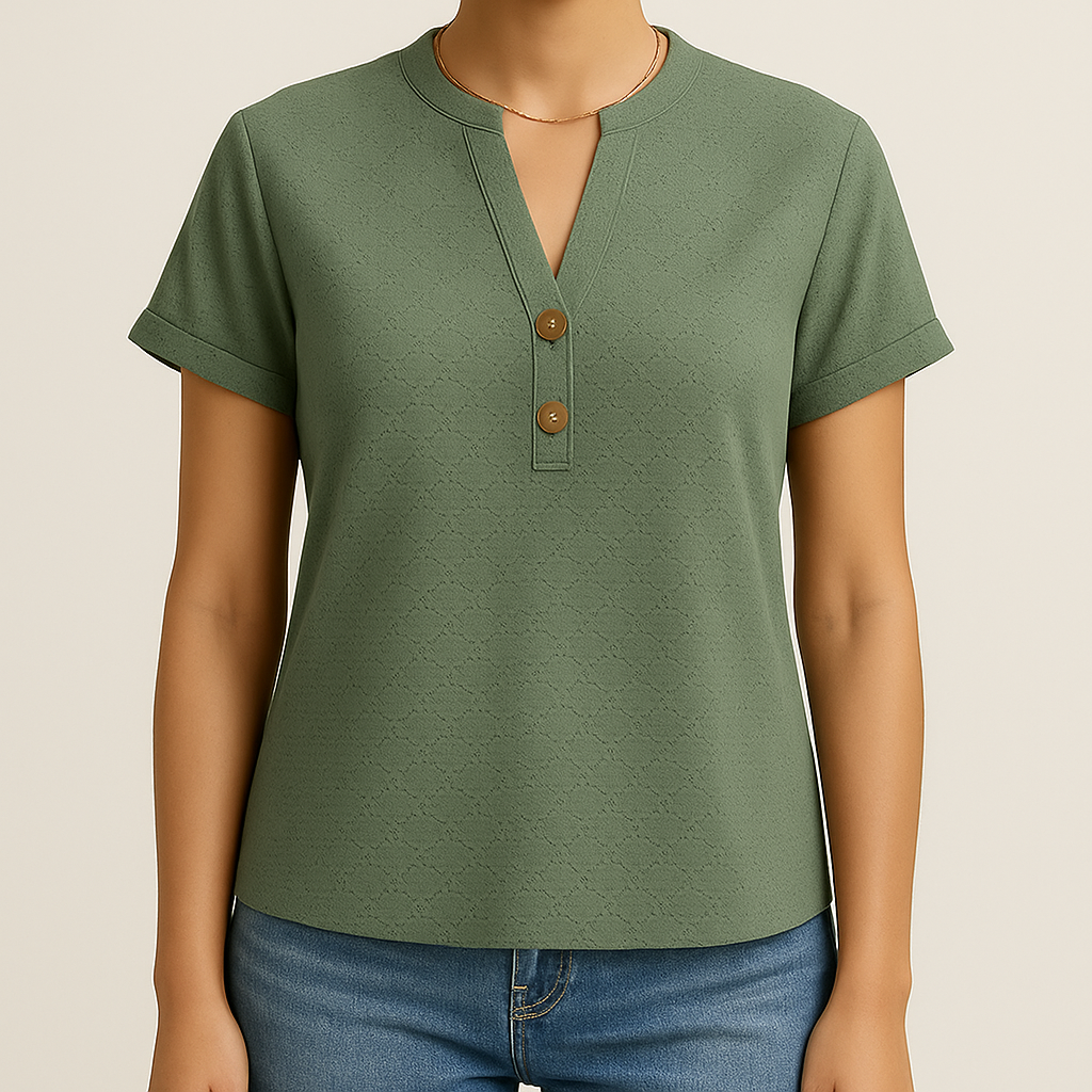 Damen - Trendiges Top - Leichtes Gewebe - Stylische Freizeitkleidung für jeden Anlass