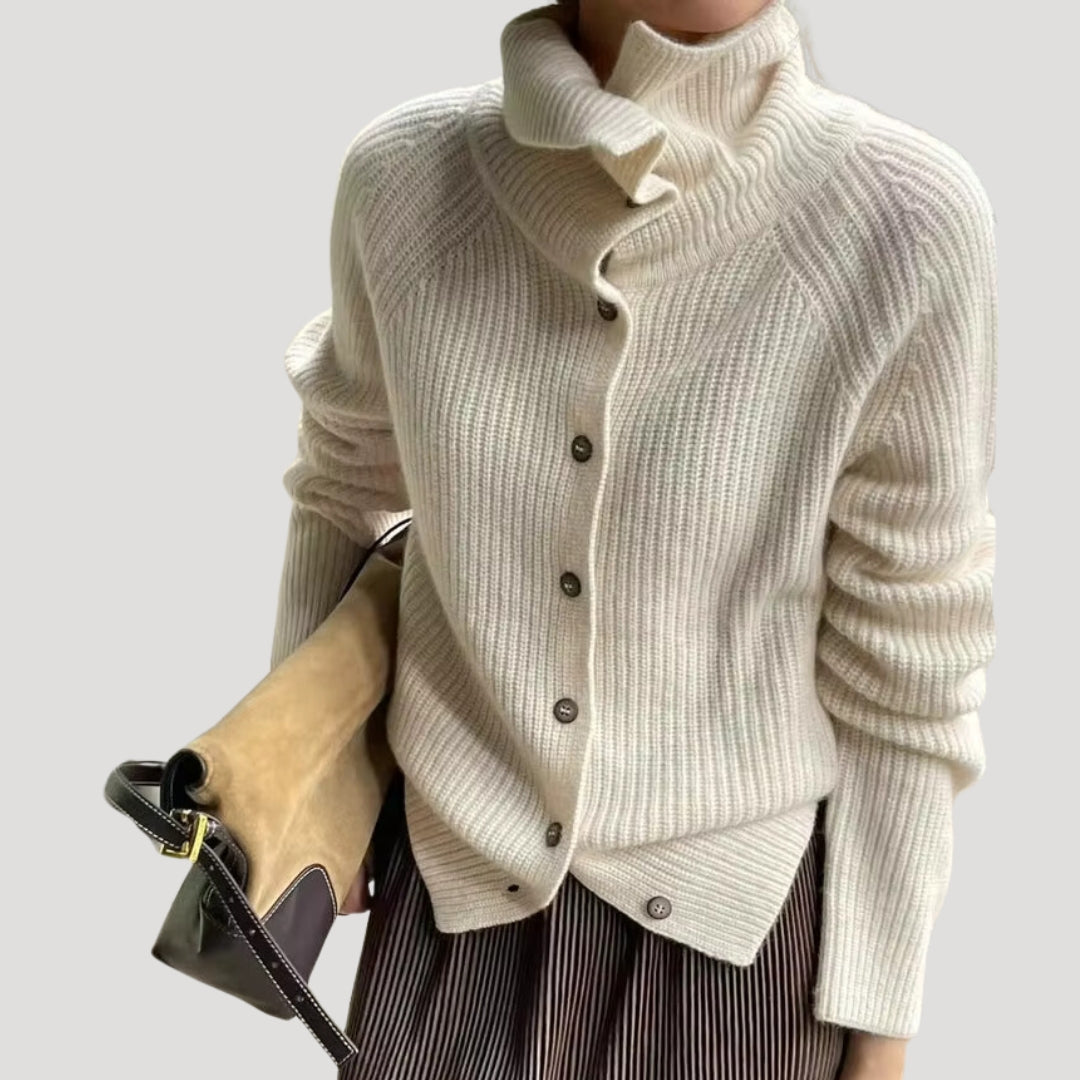 Damen - Grobstrick Strickjacke - Bequem und Stilvoll - Perfekt für jede Gelegenheit
