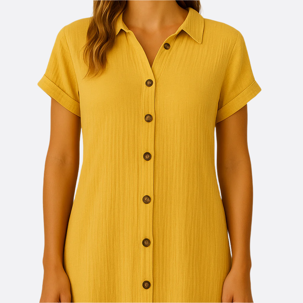 Damen - Elegantes Polokleid - Atmungsaktive Gewebe - Bequeme Passform & Schicker Stil - Perfekt für jeden Anlass