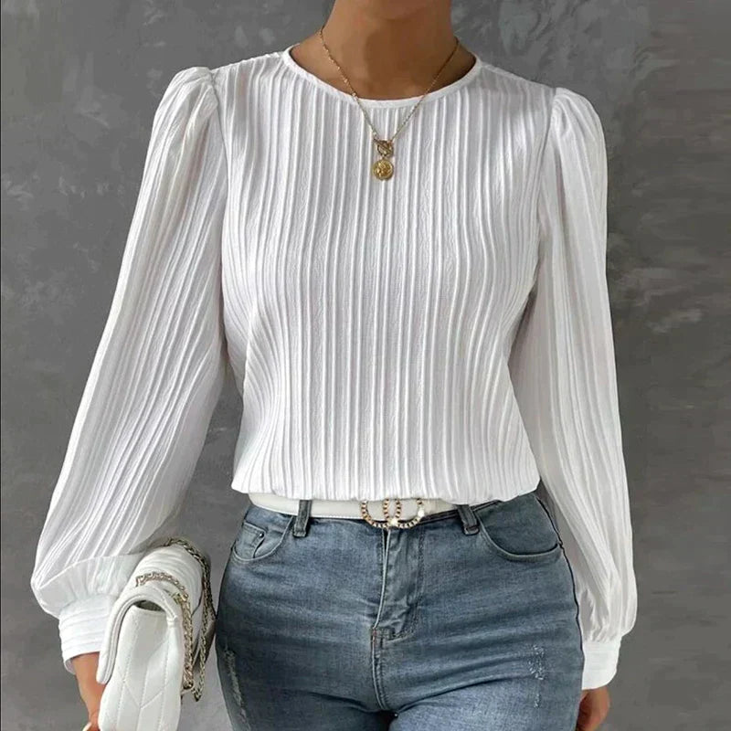 Damen - Elegante Satinbluse - Hochwertigem Stoff - Schickes Design für jeden Anlass - Vielseitig & Stilvoll