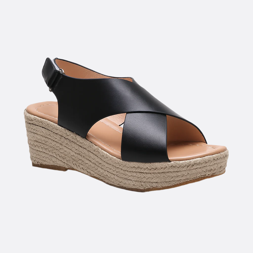 Damen - Espadrille-Sandalen - Bequeme Stoff - Schuhe für stilvolle Sommertage