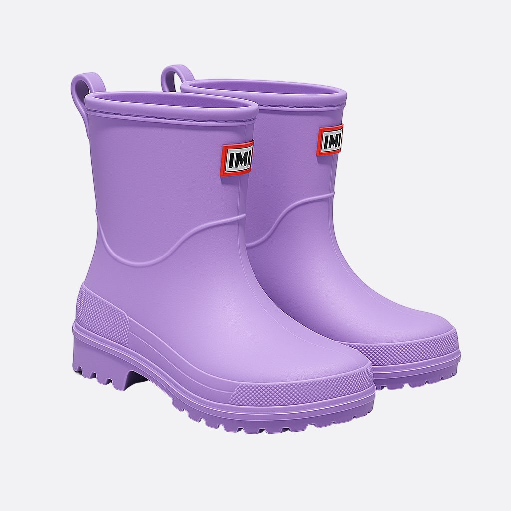 Frauen - Wasserdichte Regenstiefel - Rutschfeste Sohle - Mid-Calf für ultimativen Komfort bei jedem Wetter