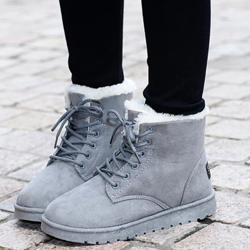 Damen - Schnürstiefeletten - Rutschfest & Bequem - Perfekte Schuhe für jede Gelegenheit