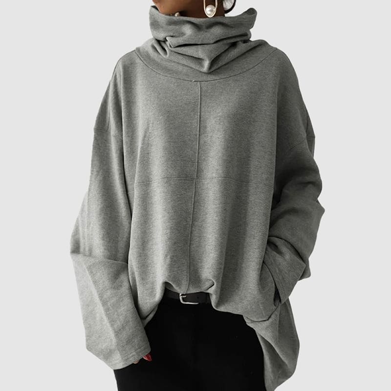 Damen - Rollkragenpullover - Weiche Wollmischung - Bequeme und stilvolle Strickmode