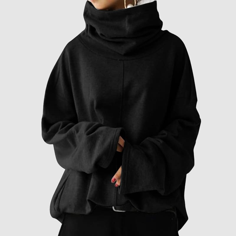 Damen - Rollkragenpullover - Weiche Wollmischung - Bequeme und stilvolle Strickmode