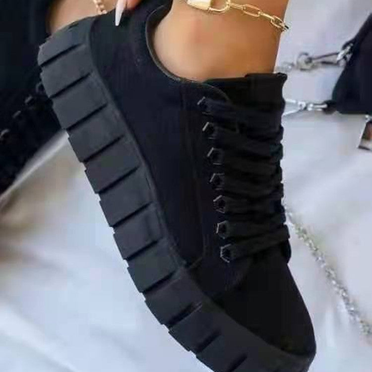 Damen - Turnschuhe - Hochwertiges Material - Plateausohle - Leichte, atmungsaktive Wanderschuhe