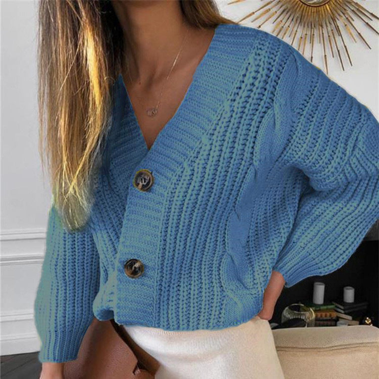 Damen - Grobstrickjacke - V-Ausschnitt - Hochwertigem Strick - Gemütlicher Strick für stilvolle Looks