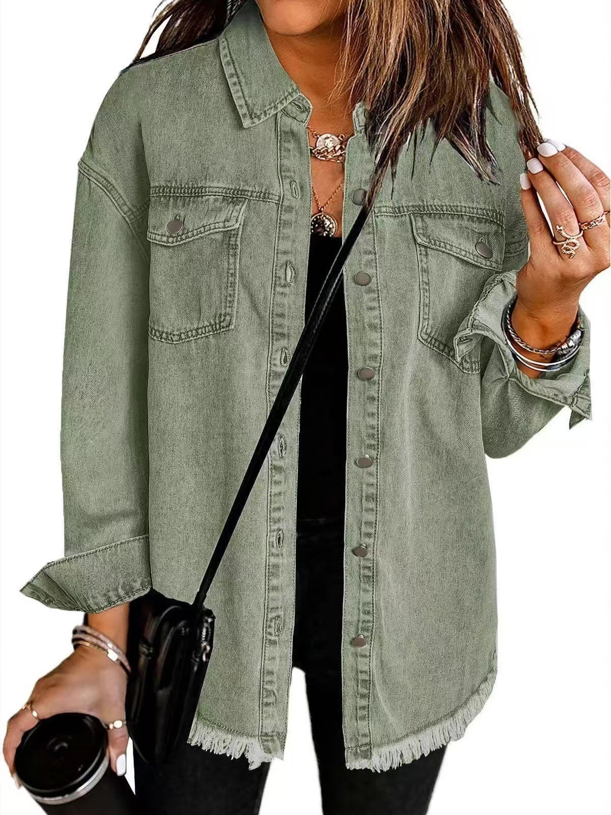 Damen - Klassische Jacke - Weichem material - Modische für jeden Anlass