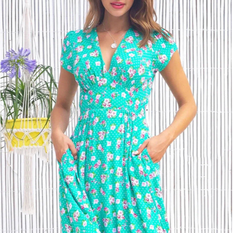 Damen - Midikleid mit Knopfleiste - Hochwertiger Stoff - Bequem und stilvoll für den Alltagslook