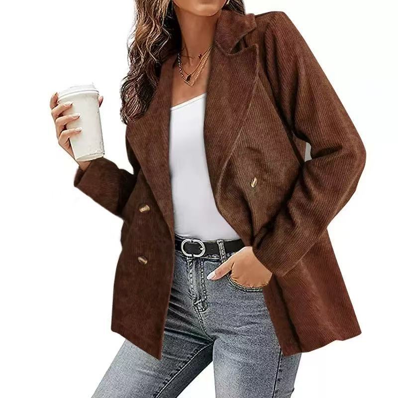 Damen - Cord Blazer - Lässiger Stil - Bequemer und modischer Look für jeden Anlass