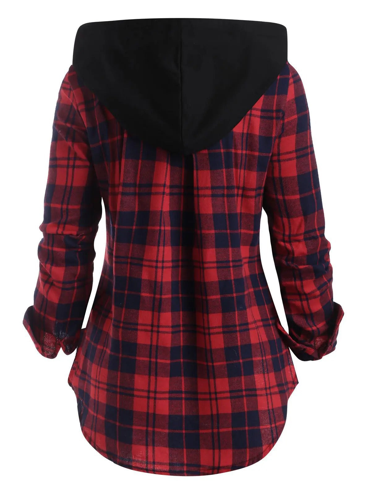 Damen - Flanell Jacke - Kapuze und Taschen - Bequeme, stylische Jacke für jede Gelegenheit