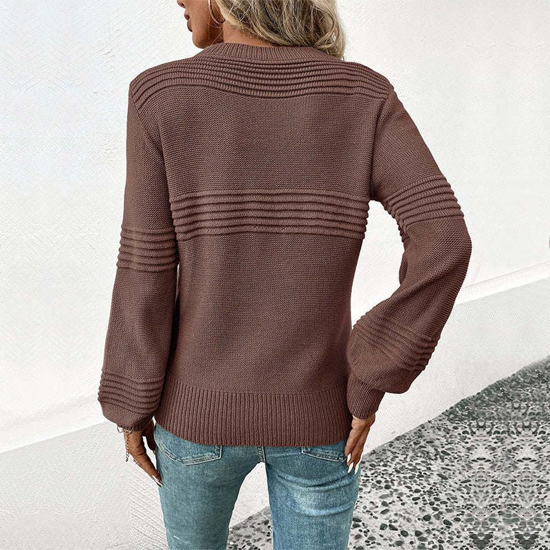Damen - Strickpullover - Bequemer Stil - Hochwertiger Baumwolle - Ideal für jeden Anlass