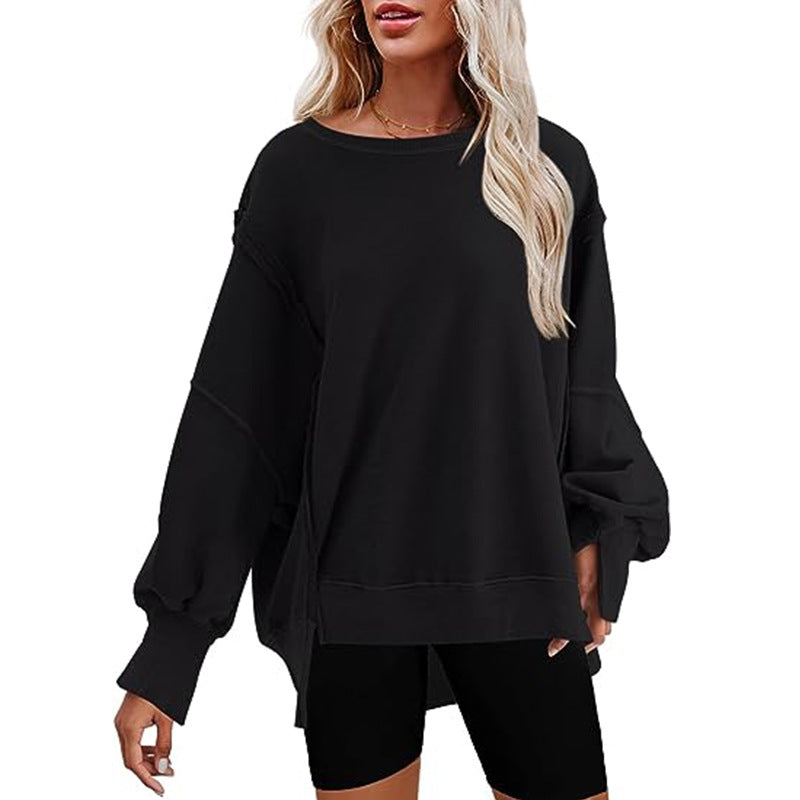 Damen - Sweatshirt - Übergröße - Weicher Stoff - Lässiger Stil für Komfort und Freizeit