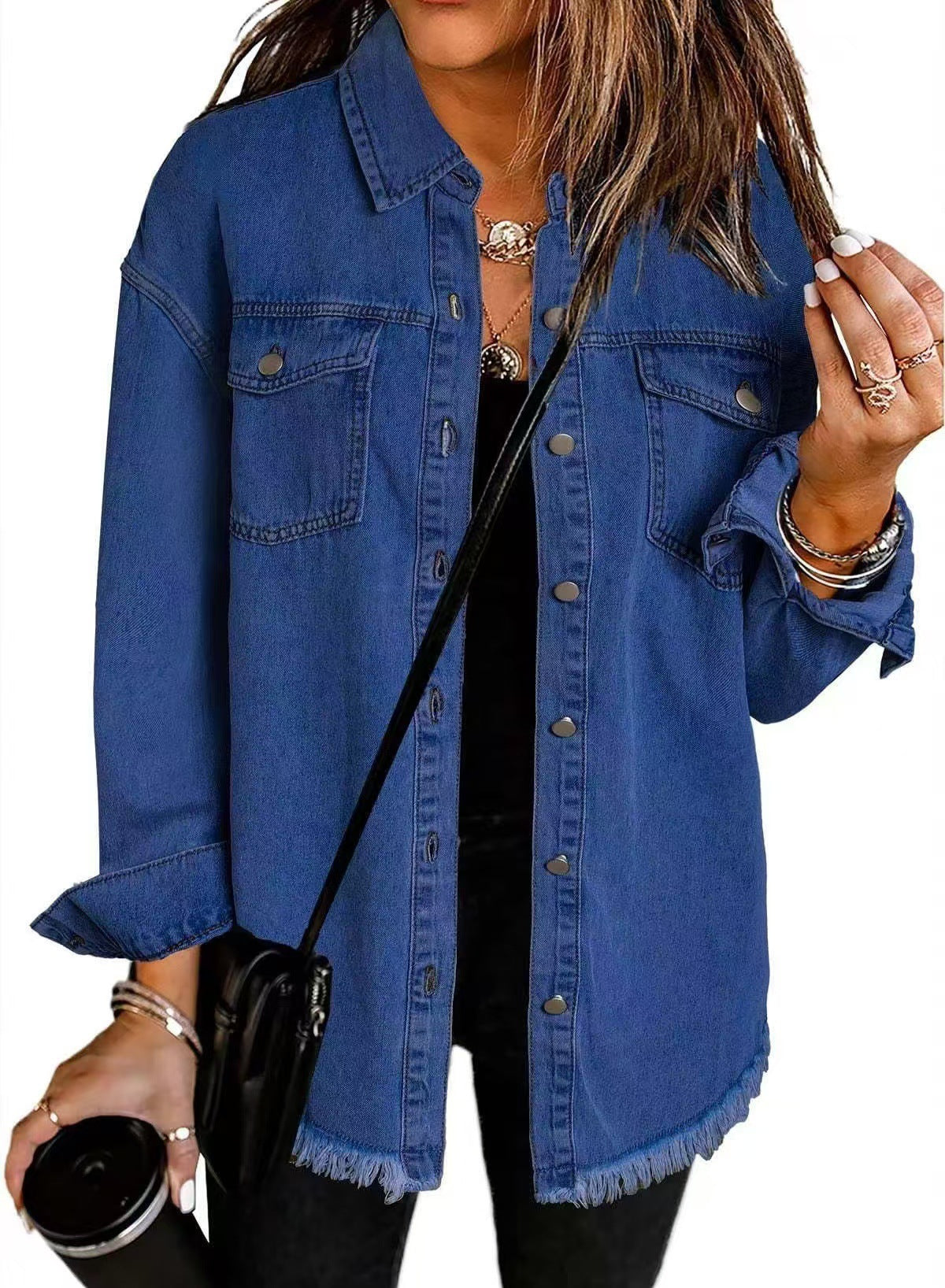 Damen - Klassische Jacke - Weichem material - Modische für jeden Anlass