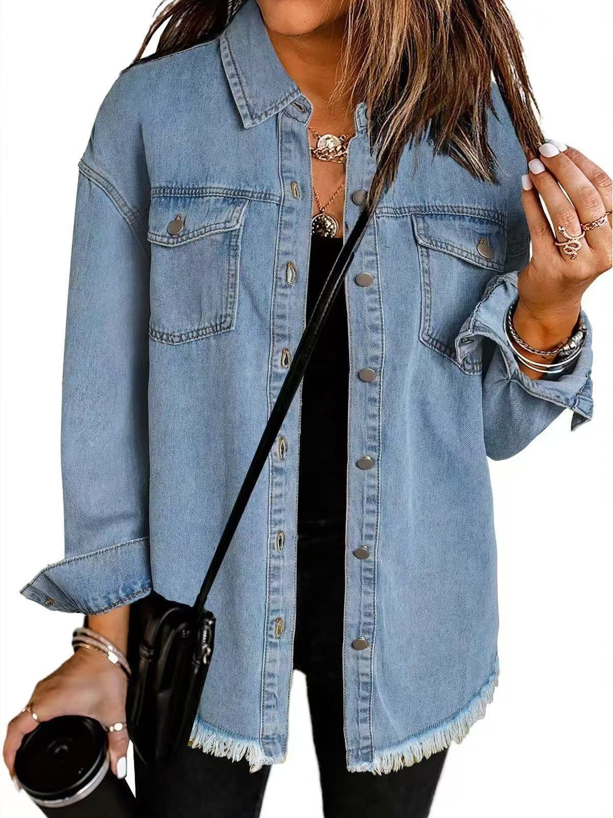 Damen - Klassische Jacke - Weichem material - Modische für jeden Anlass