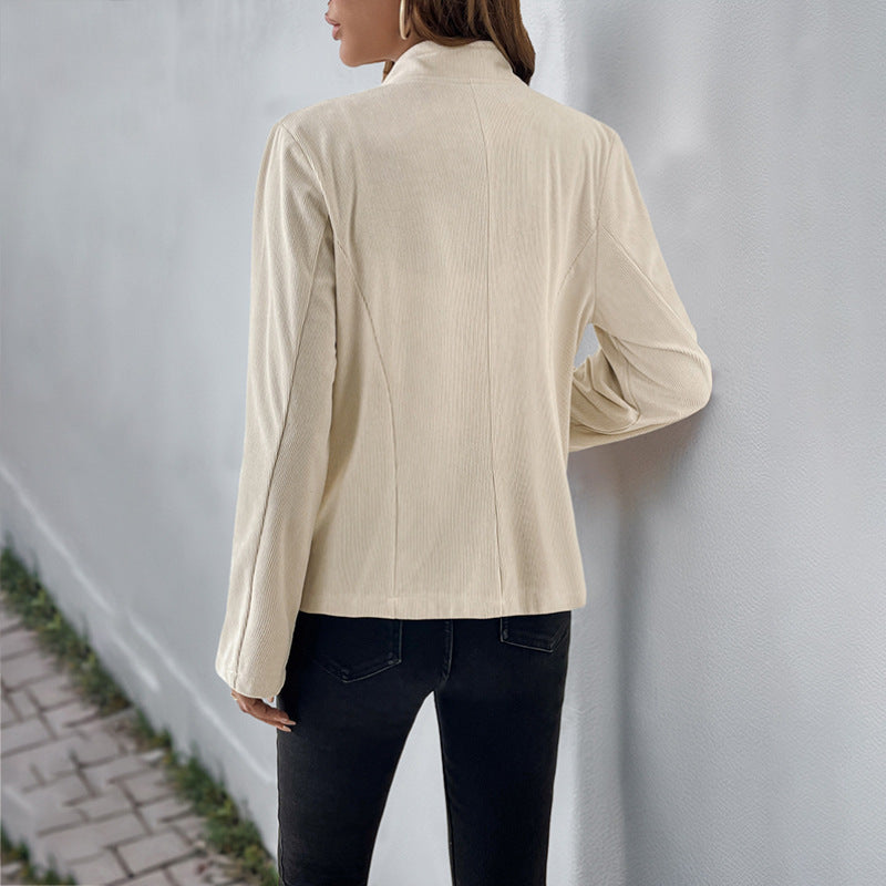 Damen - Elegante jacke - Stehkragen - Stilvolles Design für jeden Anlass - Perfekt für den Herbst