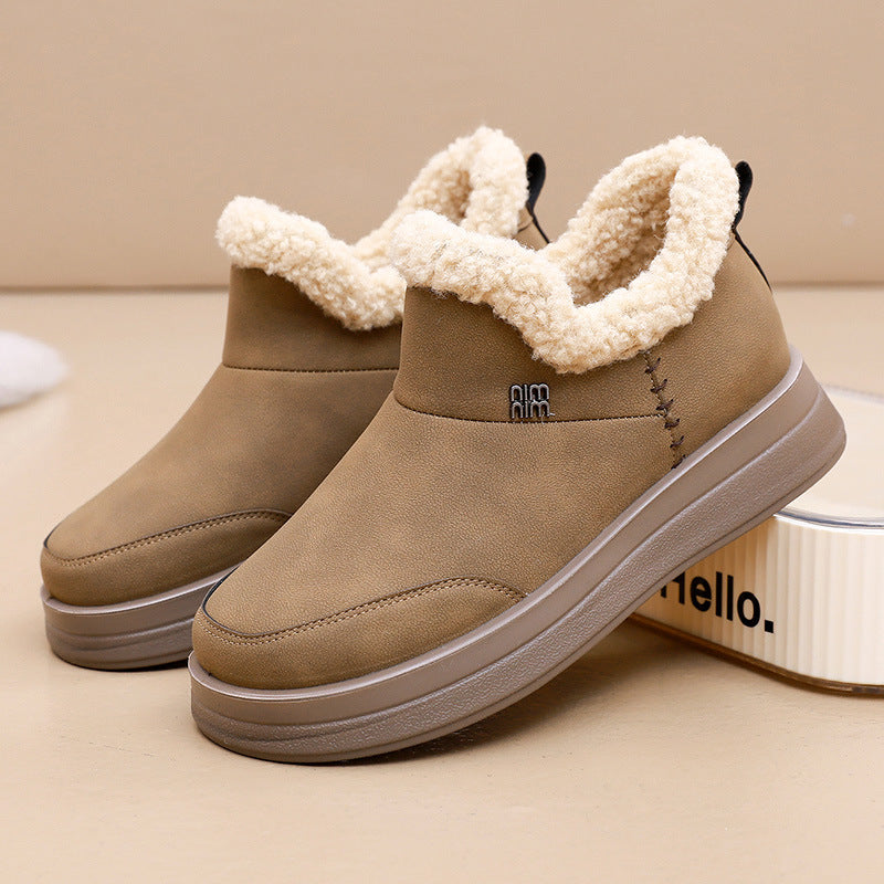 Damen - Winterstiefel - Gefüttert mit Lammfell - Ideal für kalte Tage und stilvollen Komfort