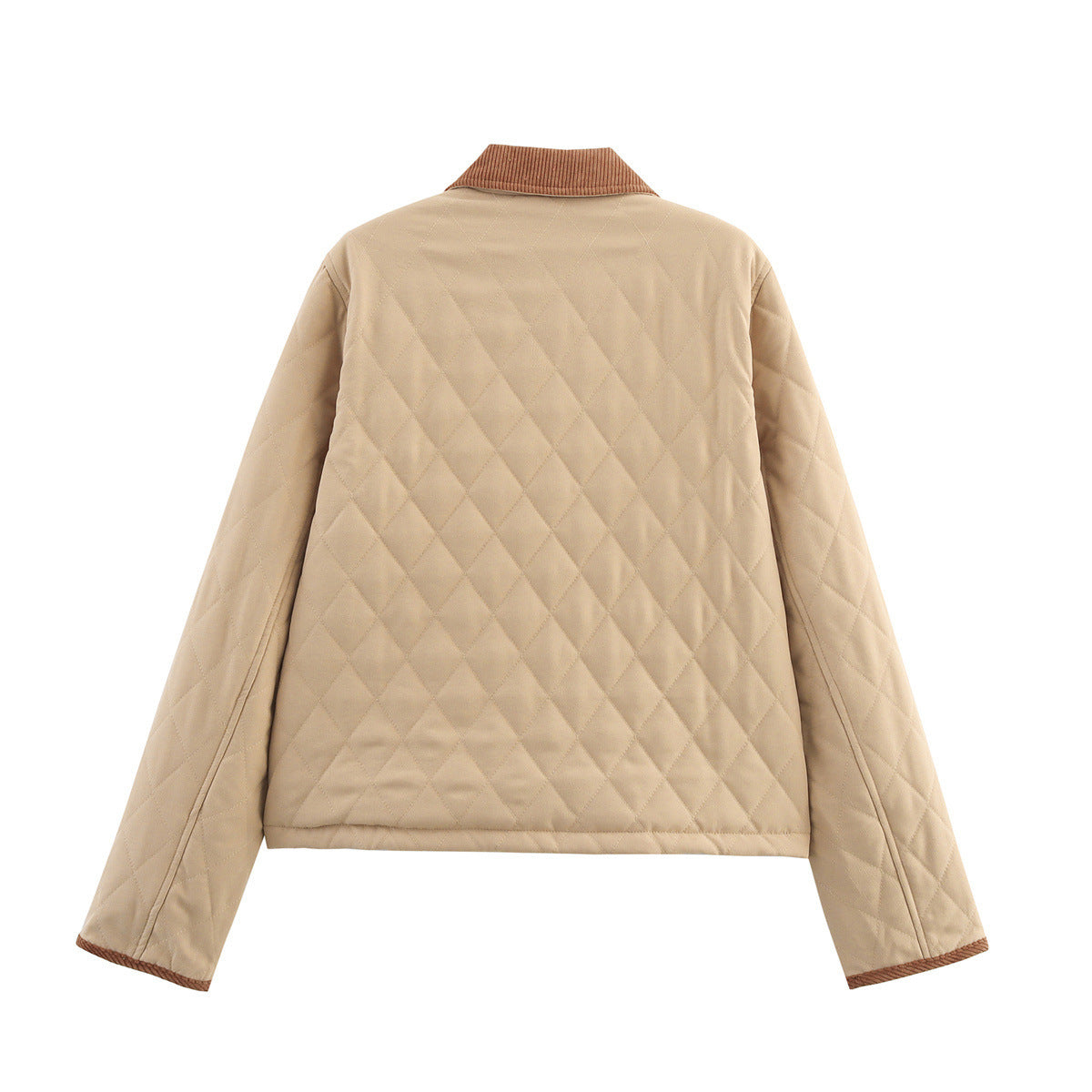 Damen - Steppjacke - Karierter Kragen - Bequeme und Stilvolle jacke für jede Gelegenheit