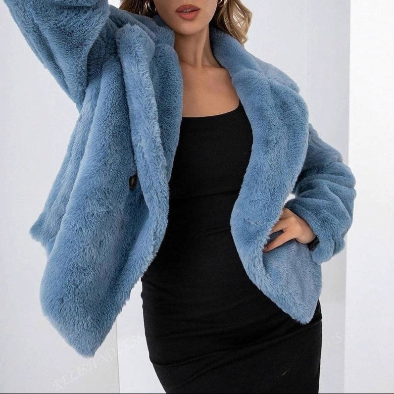 Damen - Trendige Teddyjacke - Weiches Material - Lässige Styles - Must-Have für den Winter