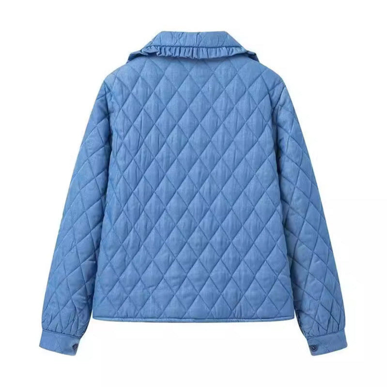 Damen - Steppjacke - Großer Kragen - Bequeme und stylische Outdoor-Bekleidung für jede Jahreszeit
