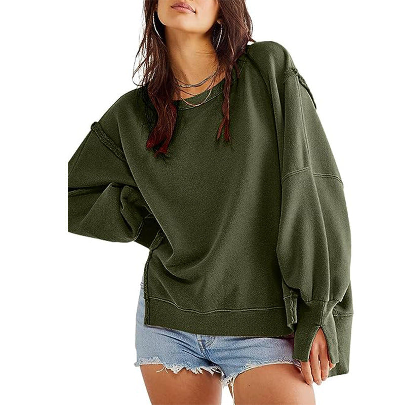 Damen - Sweatshirt - Übergröße - Weicher Stoff - Lässiger Stil für Komfort und Freizeit
