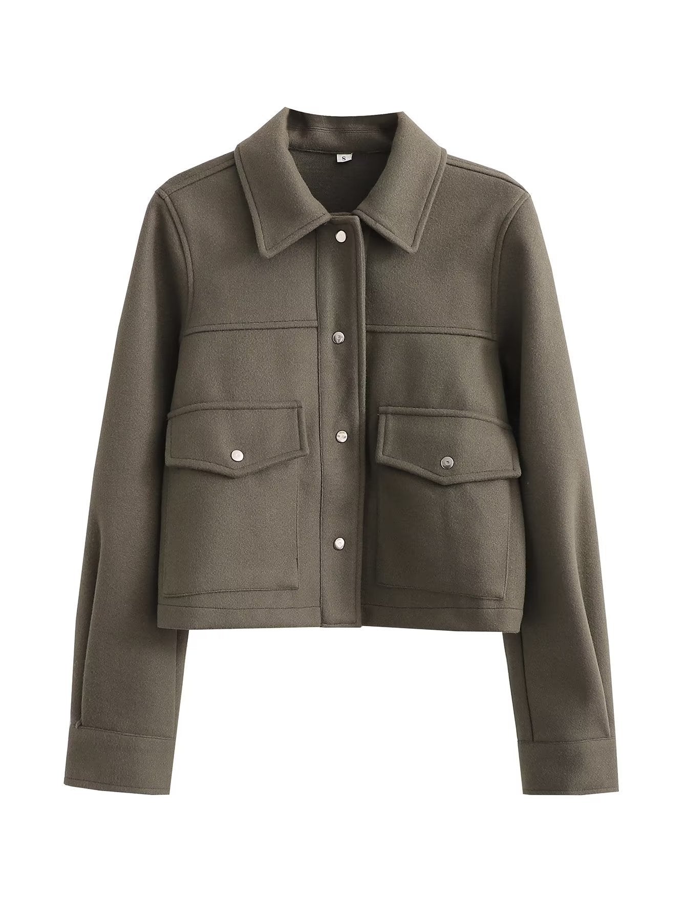 Damen - Kurze Jacke - Weicher Stoff - Stylische und Bequeme Jacke für Jede Gelegenheit