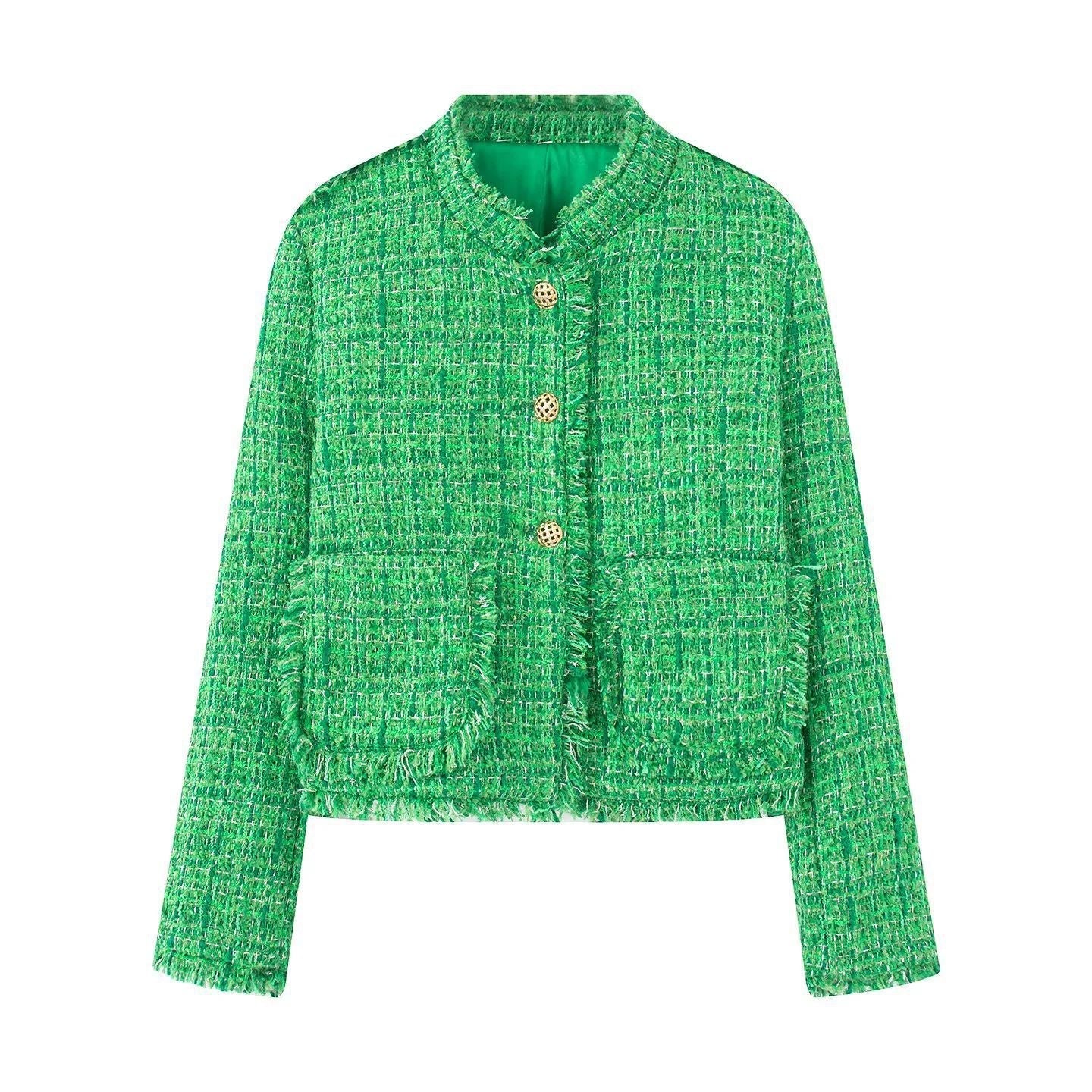 Damen - Kurzjacke - Stilvoller strukturierter Tweed - Perfekt für jeden Anlass
