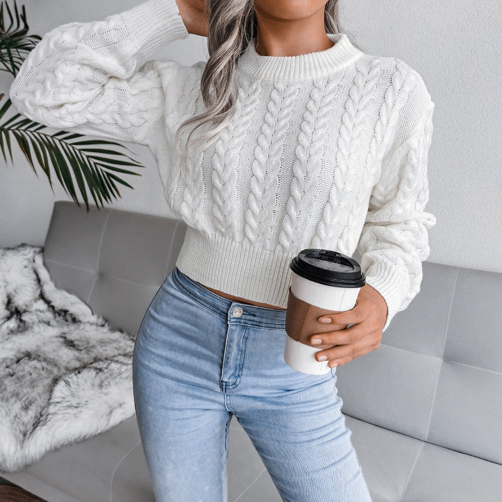 Damen - Moderner Strickpulli - Taillierte Passform - Stilvoller Komfort für jede Gelegenheit