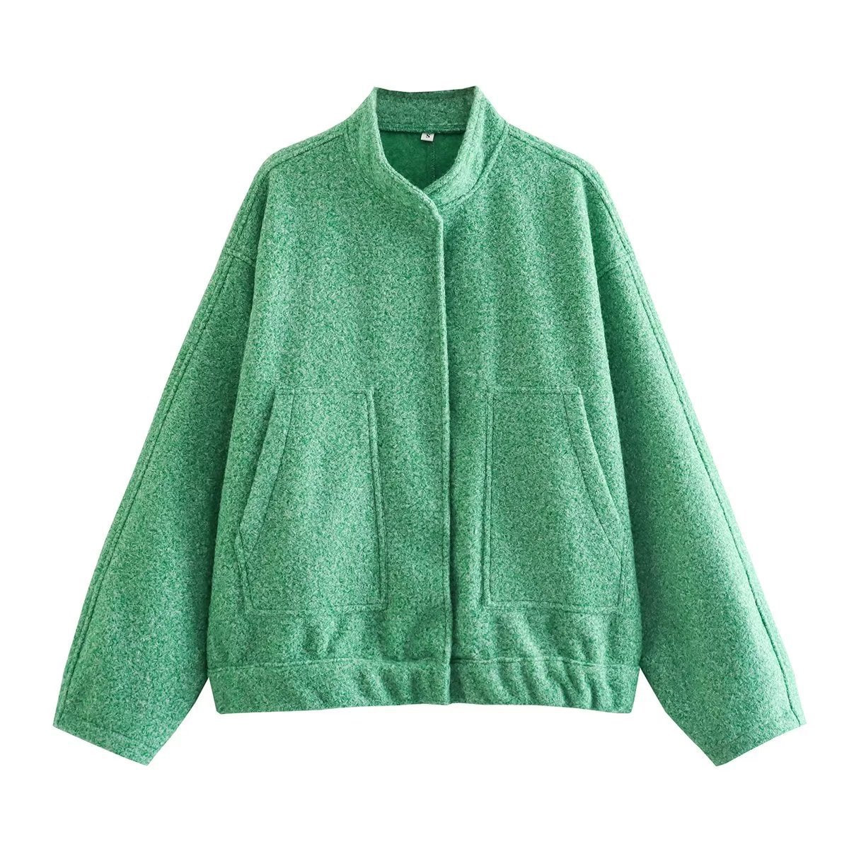 Damen - Lässige Übergrößen Jacke - Weich Stoff für ultimativen Komfort - Stylische Outfits