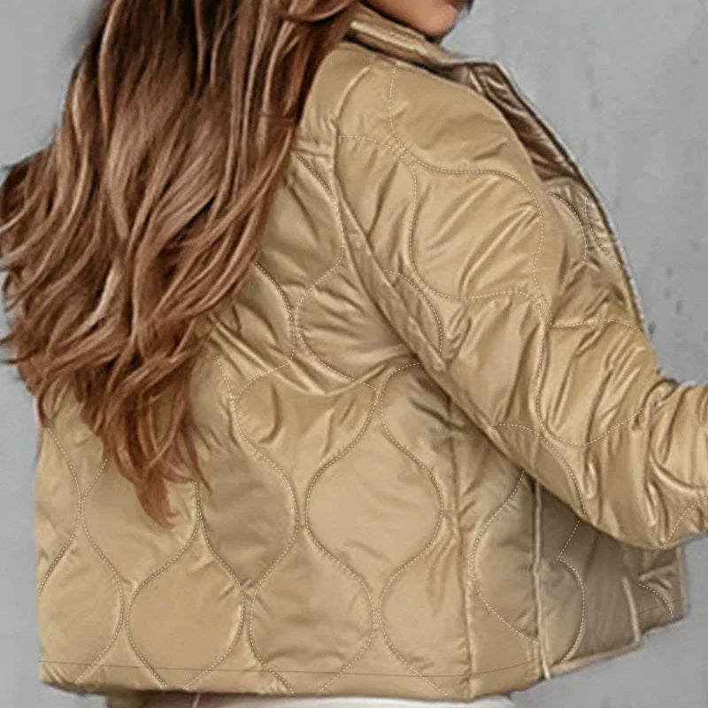 Damen - Verkürzte Passform Steppjacke - Leichtgewicht und stylisch - Perfekt für jede Jahreszeit