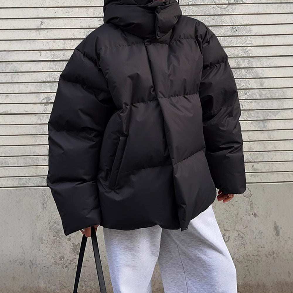 Damen - Pufferjacke - Hohem Kragen - Praktischen Taschen - Warm und stylisch für kalte Tage