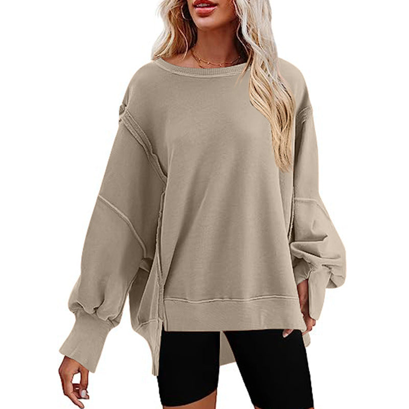 Damen - Sweatshirt - Übergröße - Weicher Stoff - Lässiger Stil für Komfort und Freizeit