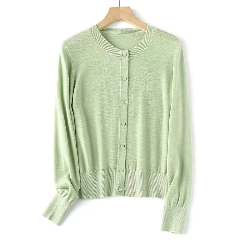 Damen - Elegante Strickjacke - Feinen Knöpfen - Stilvoller Look für jeden Anlass