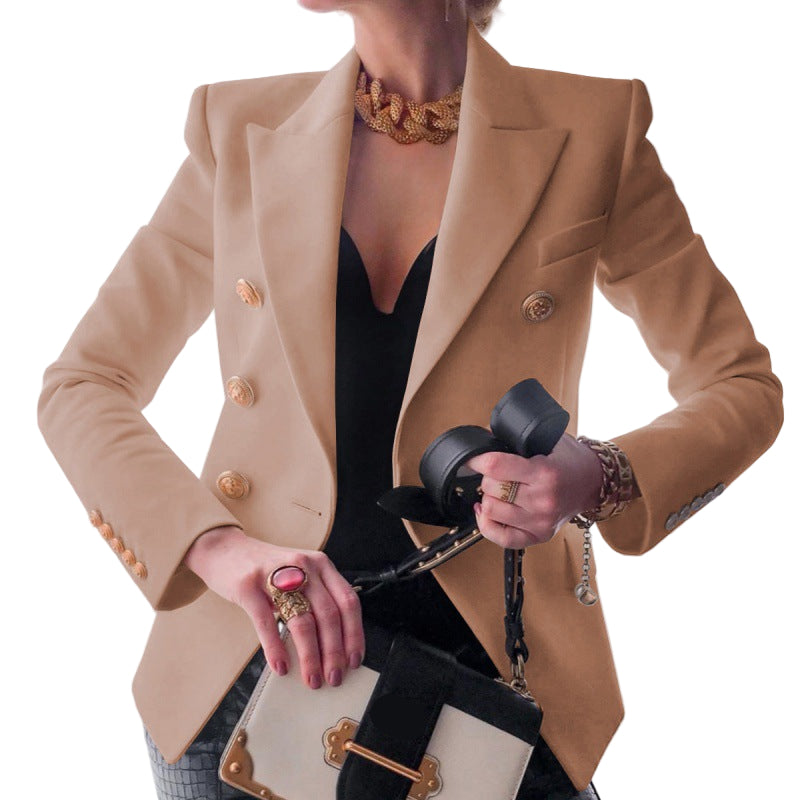 Damen - Eleganter Blazer - Doppelten Knöpfen - Stilvoller Schnitt für jeden Anlass