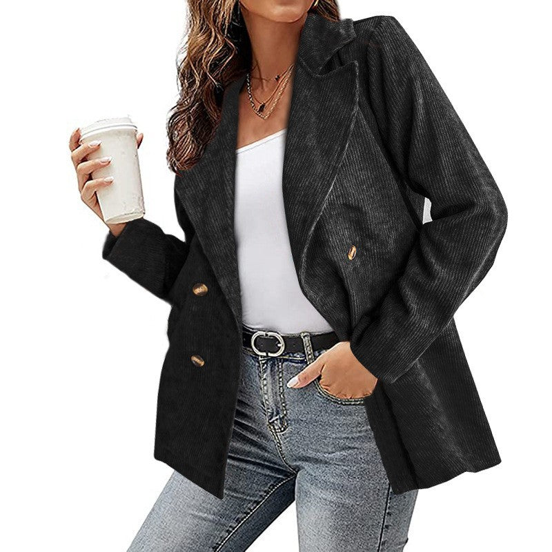 Damen - Cord Blazer - Lässiger Stil - Bequemer und modischer Look für jeden Anlass