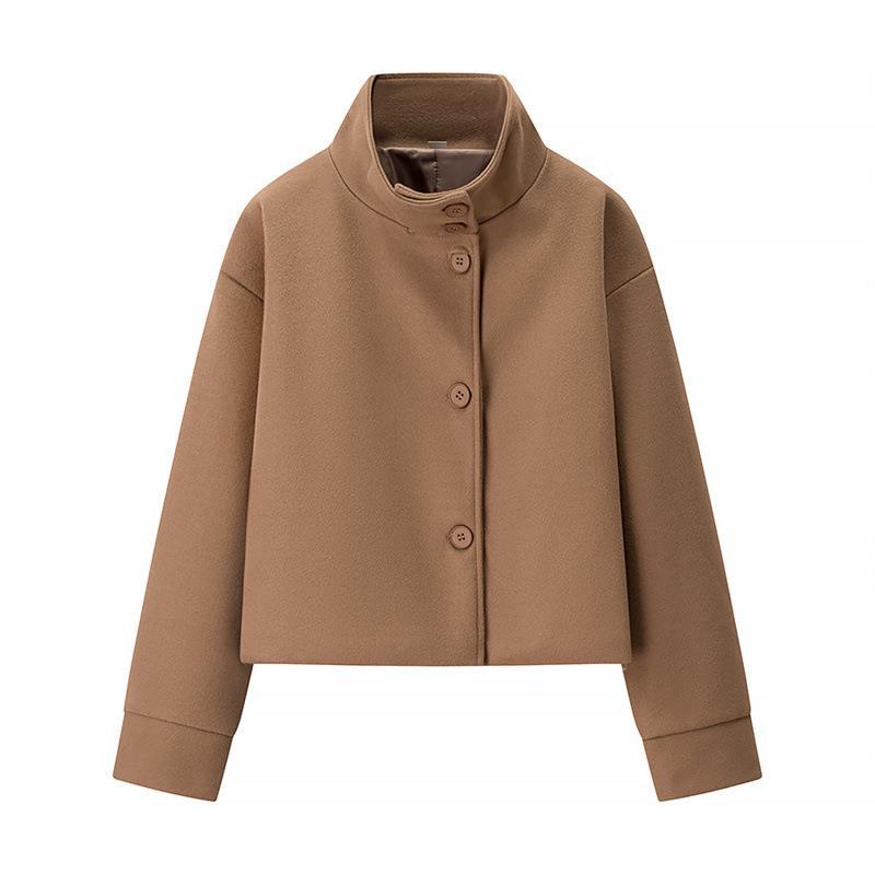 Damen - Stylische Kurzjacke - Hohem Kragen - Perfekt für jeden Anlass - Trendy und vielseitig