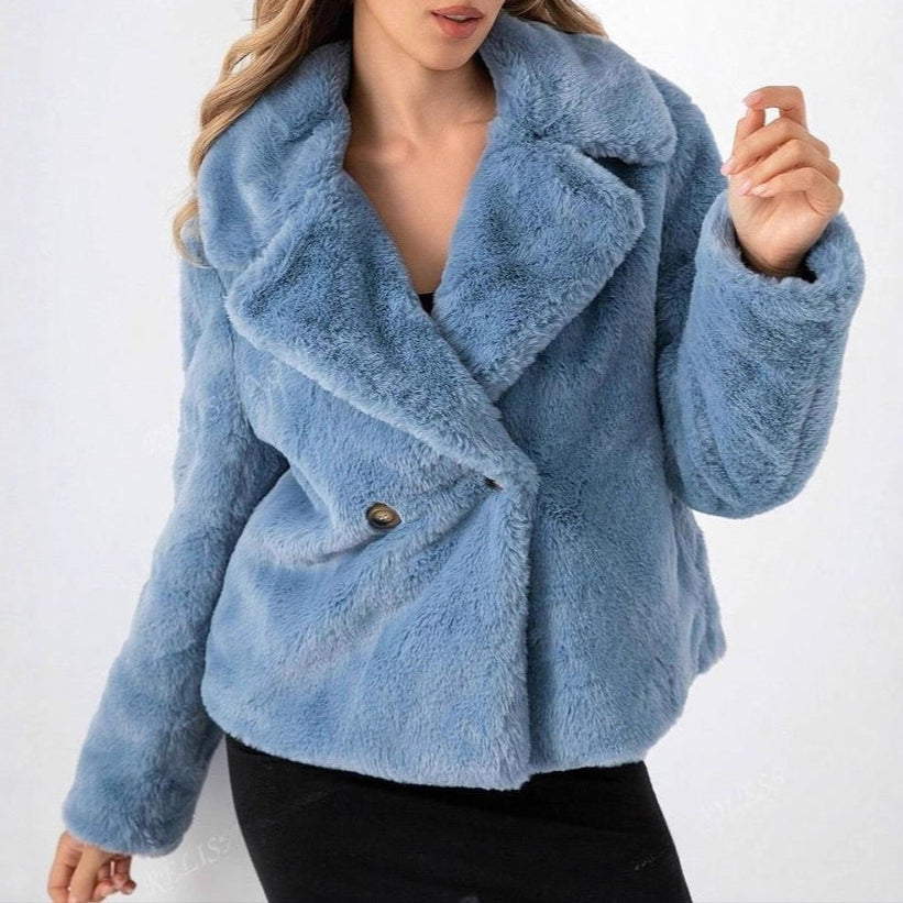 Damen - Trendige Teddyjacke - Weiches Material - Lässige Styles - Must-Have für den Winter