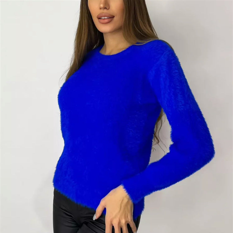 Damen - Flauschiger pullover - Kuschelige Strickwaren - Perfekt für den Alltag