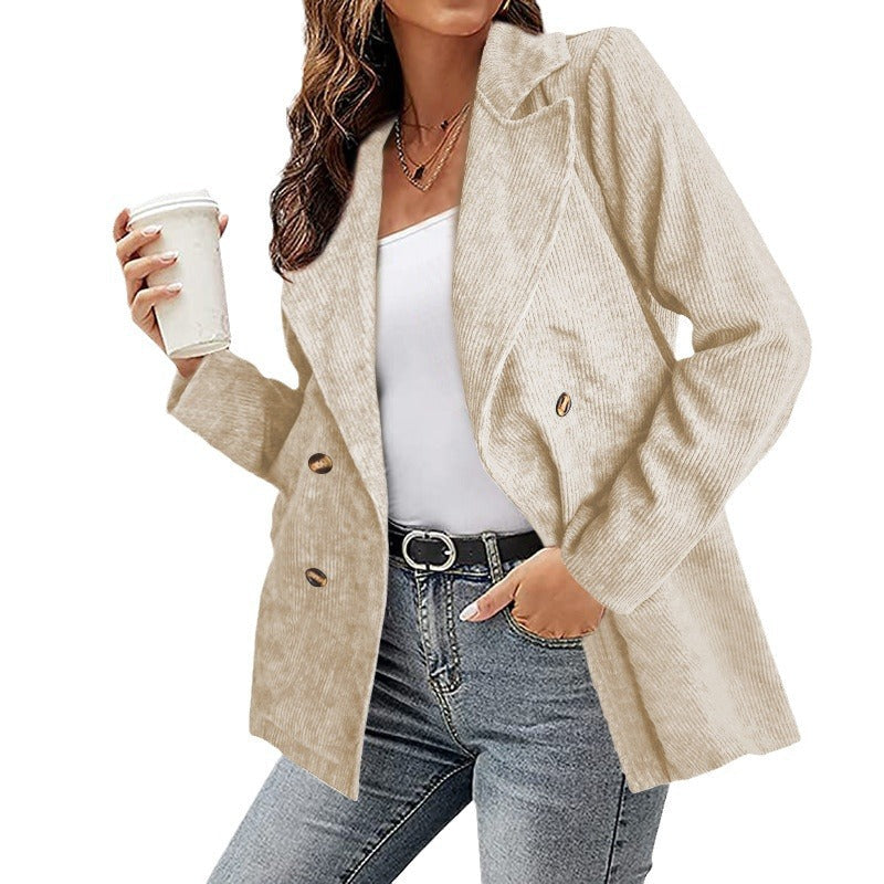 Damen - Cord Blazer - Lässiger Stil - Bequemer und modischer Look für jeden Anlass