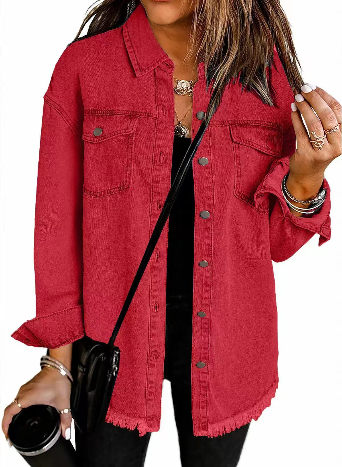 Damen - Klassische Jacke - Weichem material - Modische für jeden Anlass