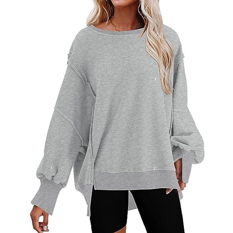 Damen - Sweatshirt - Übergröße - Weicher Stoff - Lässiger Stil für Komfort und Freizeit