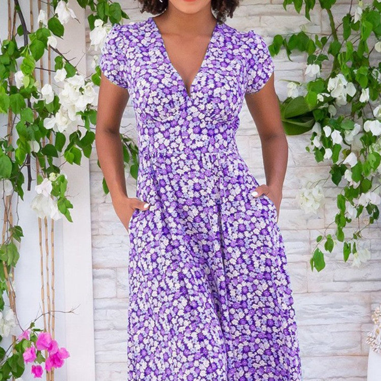 Damen - Midikleid mit Knopfleiste - Hochwertiger Stoff - Bequem und stilvoll für den Alltagslook