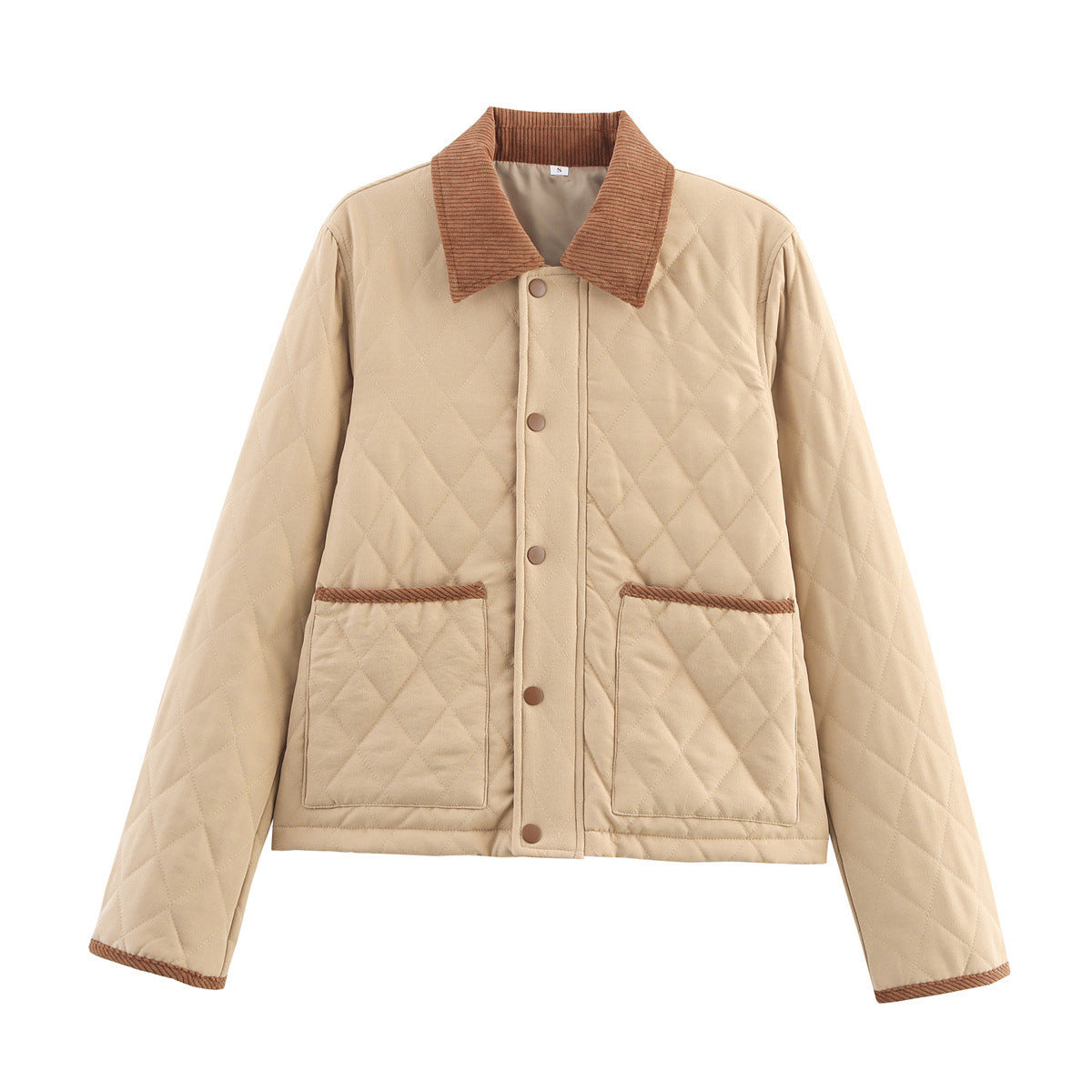 Damen - Steppjacke - Karierter Kragen - Bequeme und Stilvolle jacke für jede Gelegenheit