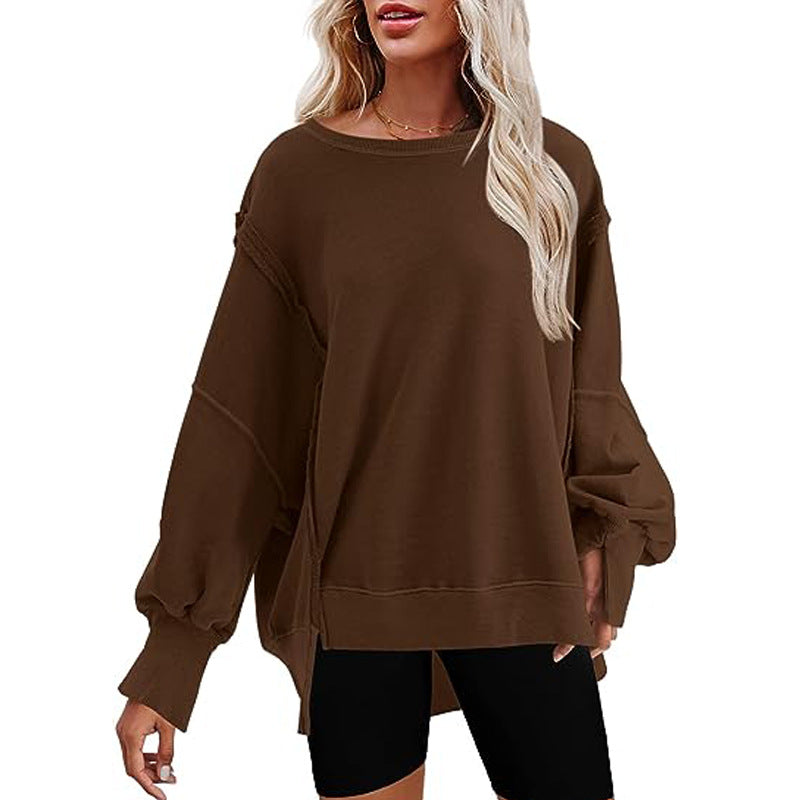 Damen - Sweatshirt - Übergröße - Weicher Stoff - Lässiger Stil für Komfort und Freizeit