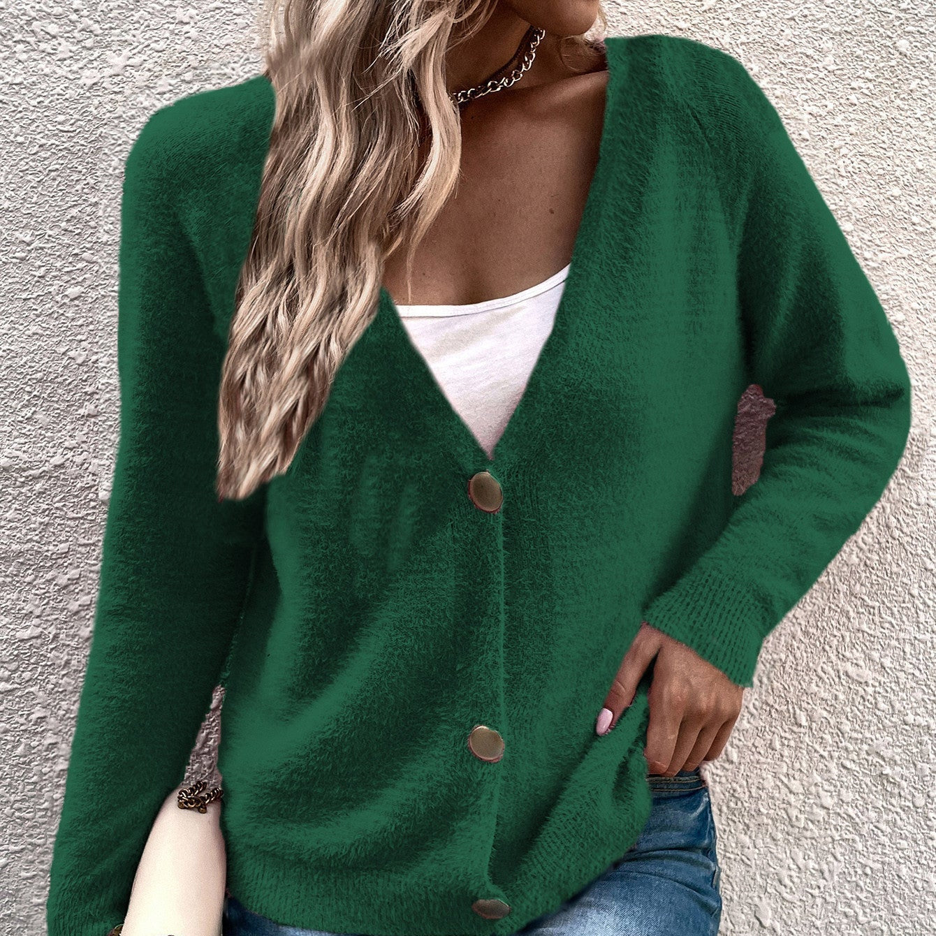 Frauen - Weiche Strickjacke - Lässiger Stil - Bequemer und vielseitiger Begleiter für jede Gelegenheit