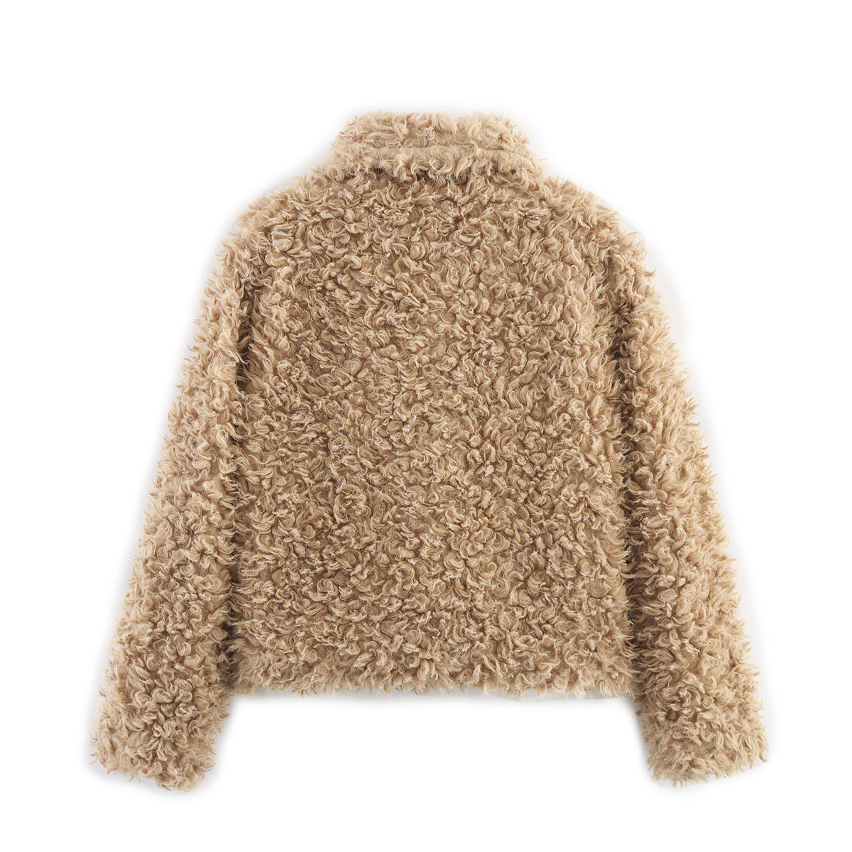 Damen - Kuschelige Teddyjacke - Weiches Material - Gemütlichen Stil - Ideal für kalte Tage