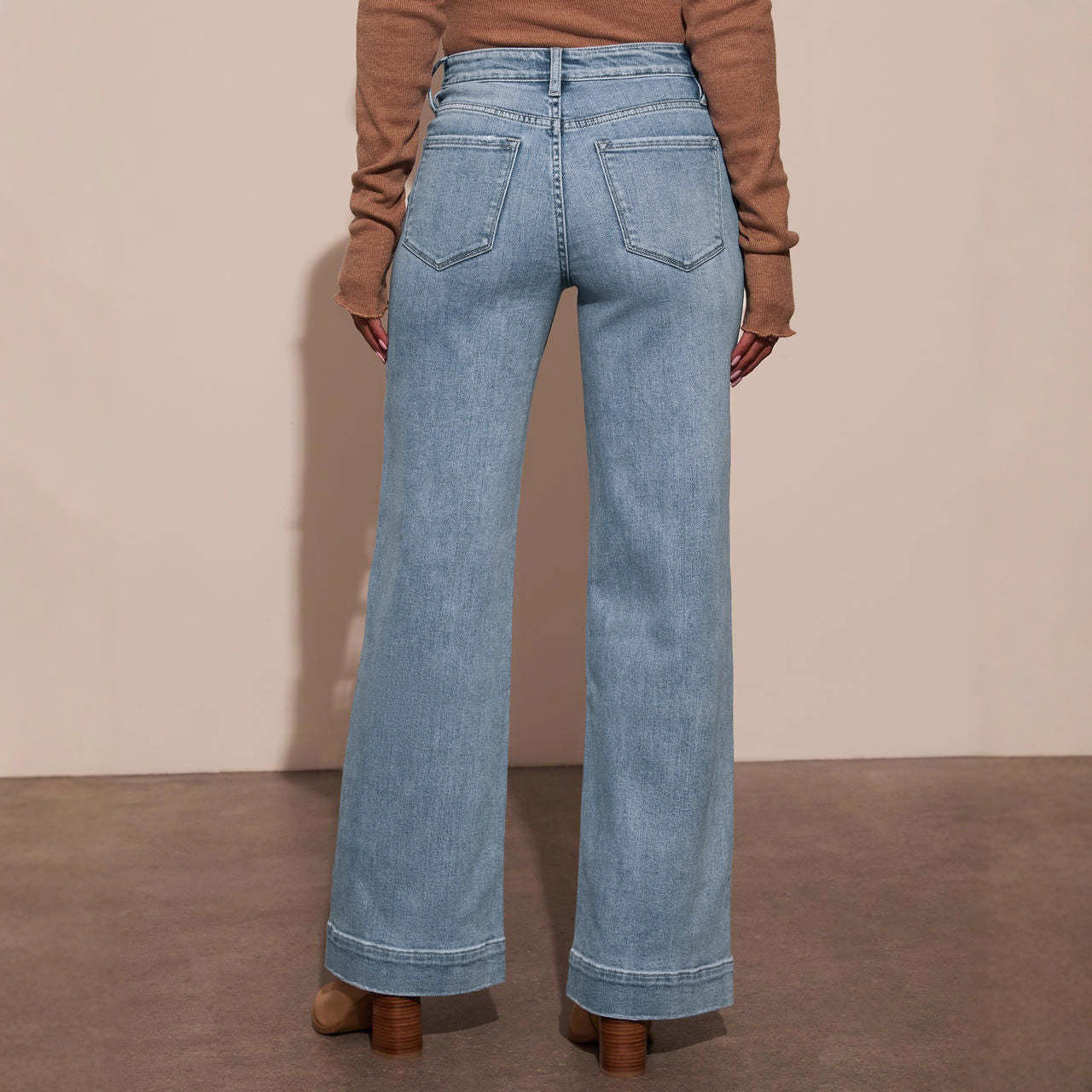 Damen - Weit geschnittene Jeans - Eleganter Stil - Bequeme und modische Hose für jeden Anlass