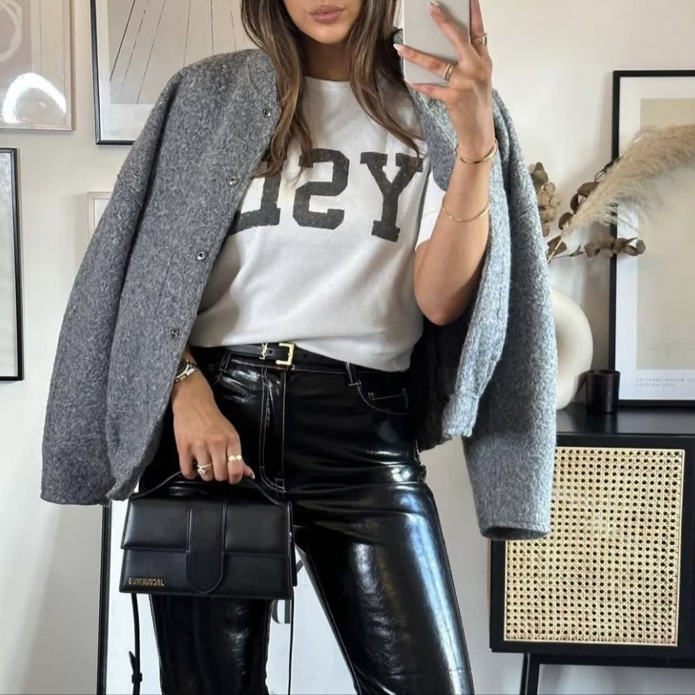 Damen - Lässige Übergrößen Jacke - Weich Stoff für ultimativen Komfort - Stylische Outfits